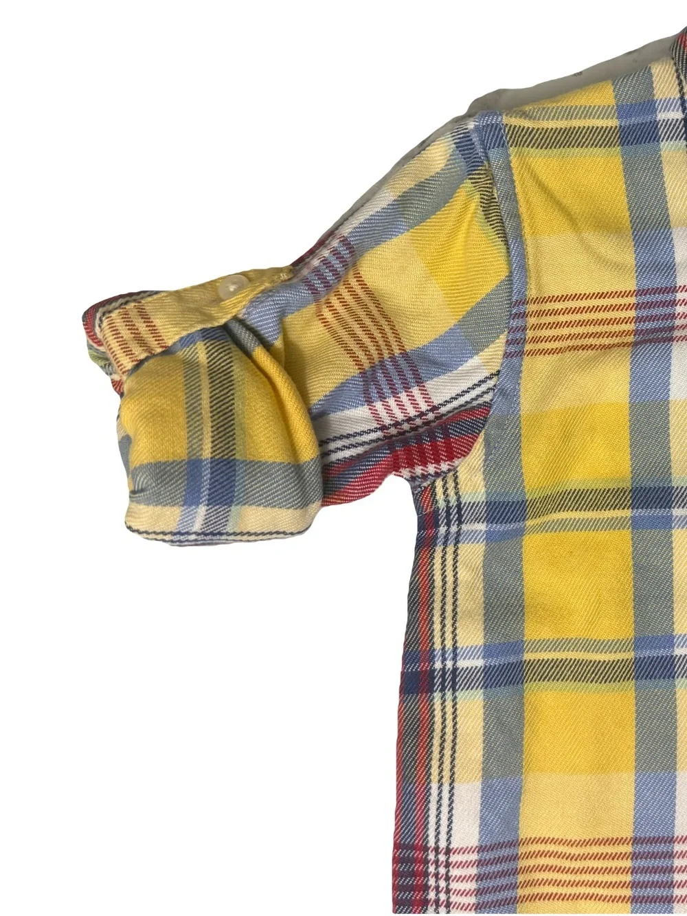 Ralph Lauren Yellow, Blue & Red Plaid Flannel